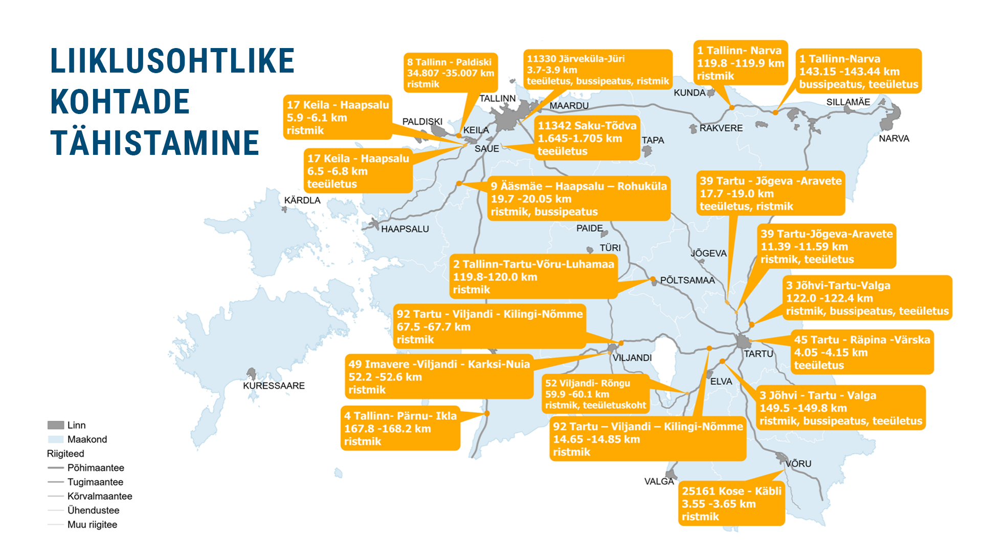Liiklusohtlike kohtade kaart